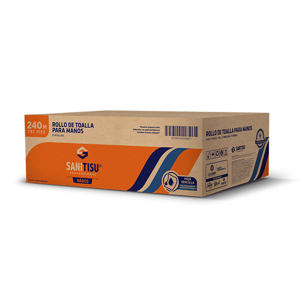 TOALLA DE MANOS SANITISU 240 MTS BASICA